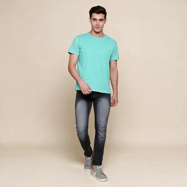 Mint_Solid_Crew_Neck_T-Shirt_For_Men