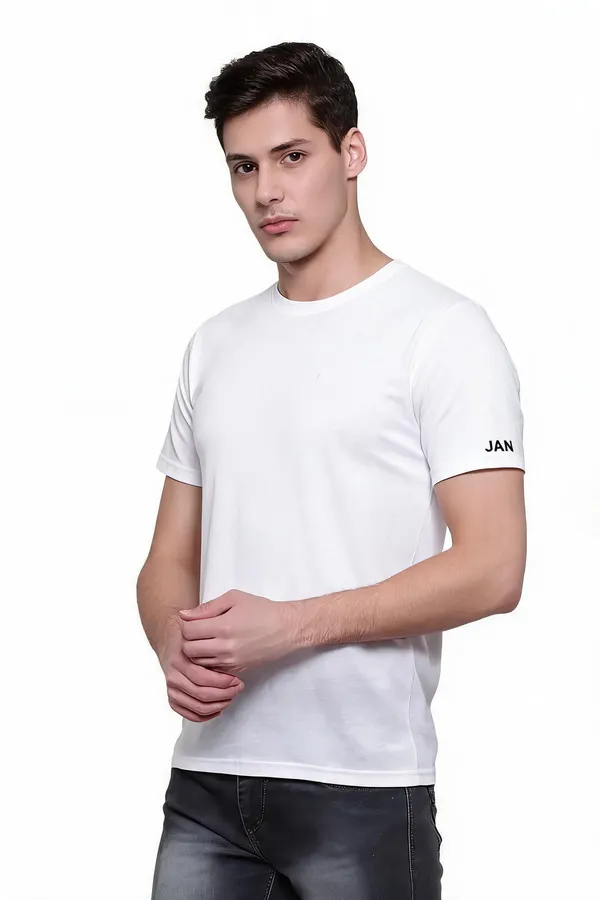 White_Regular_Fit_Crew_Neck_T-Shirt_For_Men