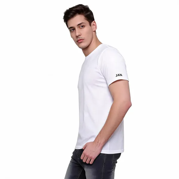 White_Regular_Fit_Crew_Neck_T-Shirt_For_Men
