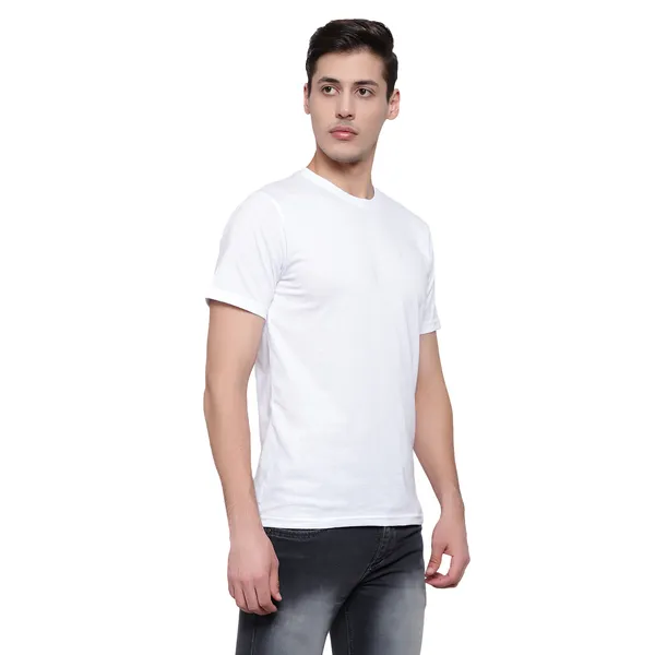 White_Regular_Fit_Crew_Neck_T-Shirt_For_Men