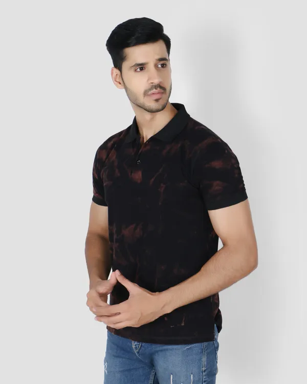 Black_Printed_Polo_T-Shirt_For_Men