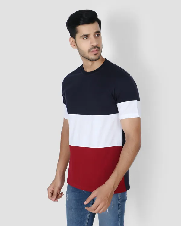 Navy_Colorblock_Regular_Fit_T-Shirt_For_Men