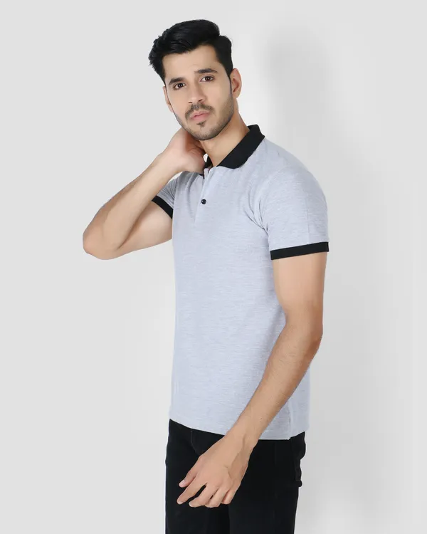 Light_Grey_Textured_Regular_Fit_Polo_T-Shirt_For_Men