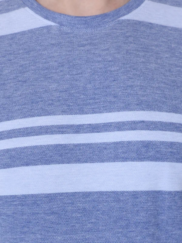 Purple_And_White_Striped_Regular_Fit_T-Shirt_For_Men