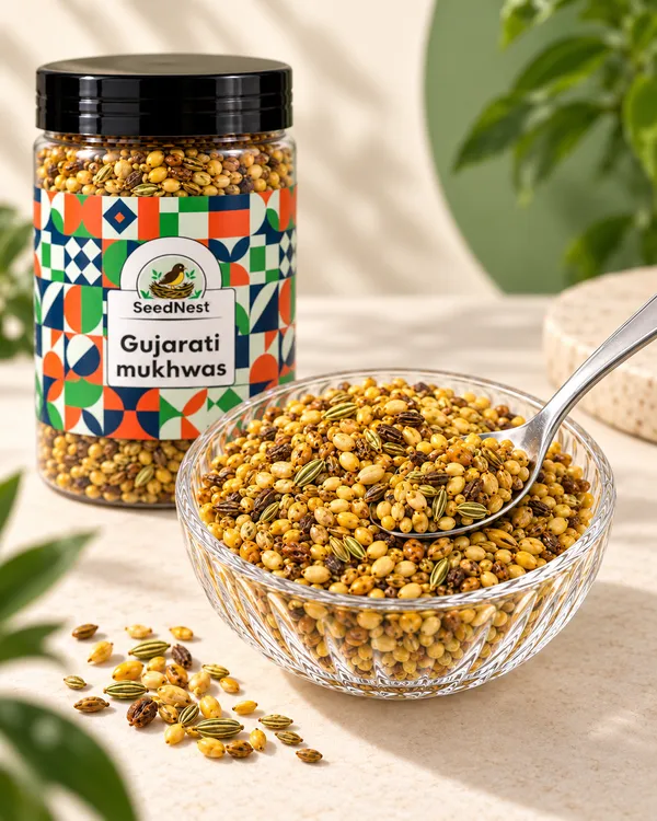 SeedNest_Gujarati_Mukhwas_with_Spoon_|_Traditional_Gujarati_Mouth_Freshener_Mix,_Ready-to-Eat_After-Meal_Refreshment_for_Daily_Use