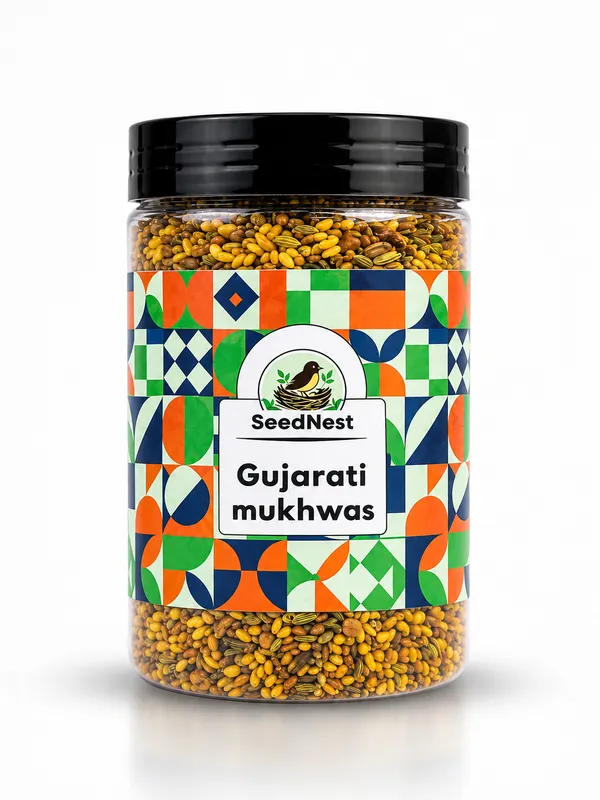SeedNest_Gujarati_Mukhwas_with_Spoon_|_Traditional_Gujarati_Mouth_Freshener_Mix,_Ready-to-Eat_After-Meal_Refreshment_for_Daily_Use