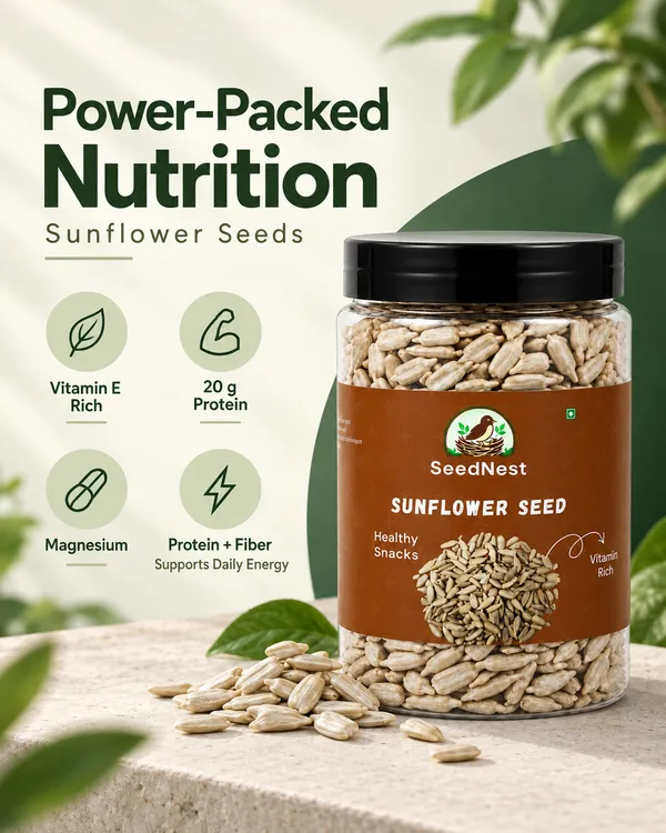 SeedNest_Sunflower_Seeds_(Surajmukhi_Seeds)_with_Spoon_|_Edible_Seeds_for_Snacking,_Salads,_Smoothies,_Trail_Mix,_Breakfast_&_Baking