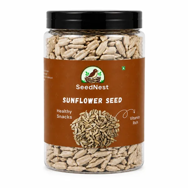 SeedNest_Sunflower_Seeds_(Surajmukhi_Seeds)_with_Spoon_|_Edible_Seeds_for_Snacking,_Salads,_Smoothies,_Trail_Mix,_Breakfast_&_Baking