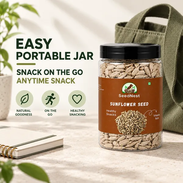 SeedNest_Sunflower_Seeds_(Surajmukhi_Seeds)_with_Spoon_|_Edible_Seeds_for_Snacking,_Salads,_Smoothies,_Trail_Mix,_Breakfast_&_Baking