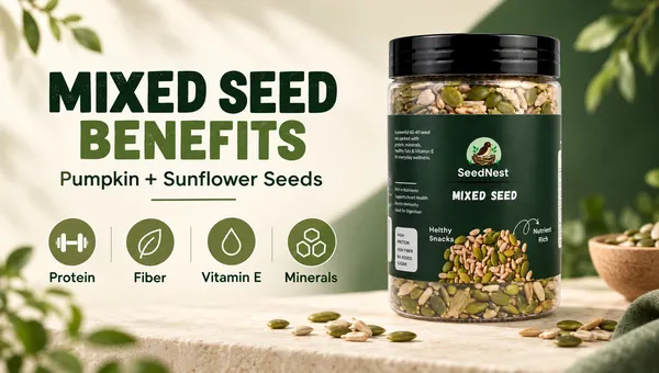 SeedNest_Pumpkin_Seeds_&_Sunflower_Seeds_Combo_with_Spoon_|_Kaddu_&_Surajmukhi_Seeds_for_Snacking,_Salads,_Smoothies_&_Baking