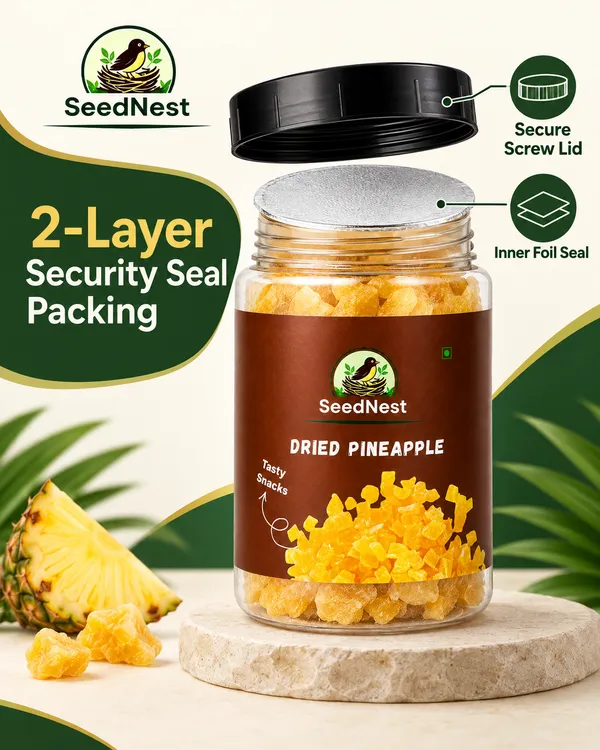 SeedNest_Dried_Pineapple_(Ananas)_with_Spoon_|_Dehydrated_Fruit_Snack_for_Trail_Mix,_Baking,_Desserts,_Cereal_&_Breakfast