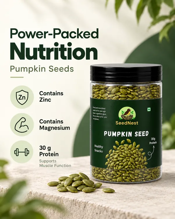 SeedNest_Pumpkin_Seeds_(Kaddu_Ke_Beej)_with_Spoon_|_Edible_Seeds_for_Snacking,_Salads,_Smoothies,_Breakfast_Bowls,_Trail_Mix_&_Baking
