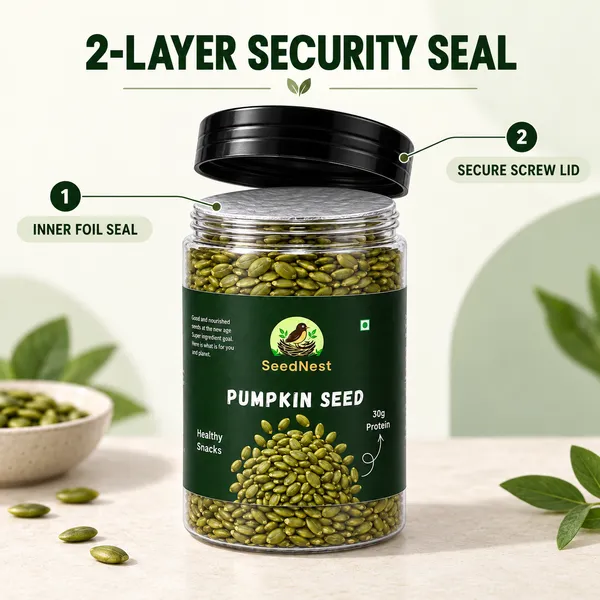 SeedNest_Pumpkin_Seeds_(Kaddu_Ke_Beej)_with_Spoon_|_Edible_Seeds_for_Snacking,_Salads,_Smoothies,_Breakfast_Bowls,_Trail_Mix_&_Baking
