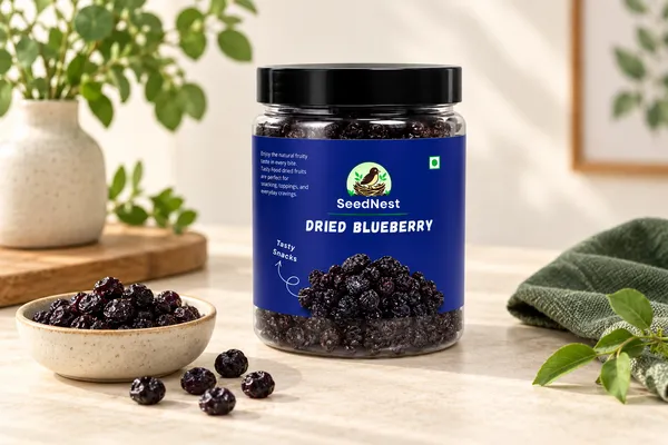 SeedNest_Dried_Blueberries_with_Spoon_|_Dehydrated_Berry_Snack_for_Muffins,_Baking,_Muesli,_Oats,_Yogurt_&_Trail_Mix
