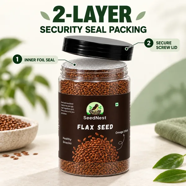 SeedNest_Roasted_Flax_Seeds_(Alsi_/_Linseed)_with_Spoon_|_Ready-to-Eat_Seeds_for_Snacking,_Salads,_Smoothies,_Breakfast_&_Baking