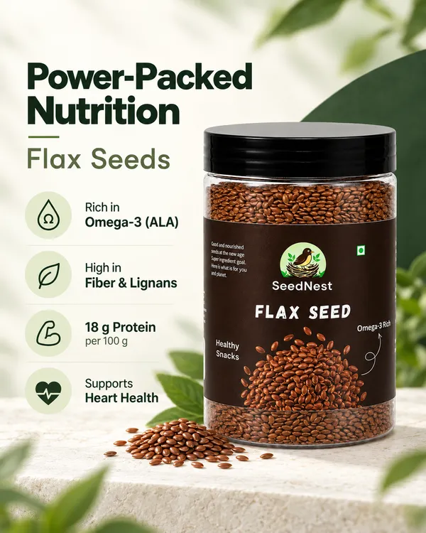SeedNest_Roasted_Flax_Seeds_(Alsi_/_Linseed)_with_Spoon_|_Ready-to-Eat_Seeds_for_Snacking,_Salads,_Smoothies,_Breakfast_&_Baking