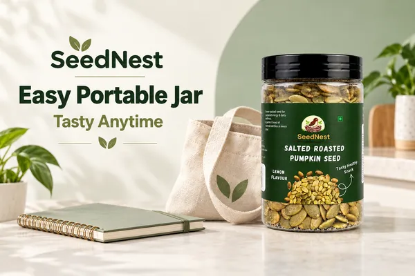 SeedNest_Roasted_Pumpkin_Seeds,_Lemon_(Nimbu)_Flavour,_with_Spoon_|_Tangy_&_Crunchy_Kaddu_Seeds,_Ready-to-Eat_Snack_&_Salad_Topping