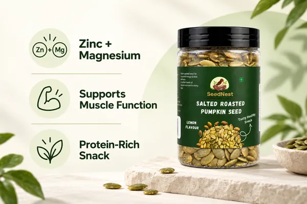 SeedNest_Roasted_Pumpkin_Seeds,_Lemon_(Nimbu)_Flavour,_with_Spoon_|_Tangy_&_Crunchy_Kaddu_Seeds,_Ready-to-Eat_Snack_&_Salad_Topping