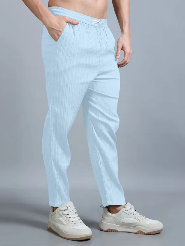 Blue_40%_Cotton_60%_Polyester__Co-Ord_Set_For_Men