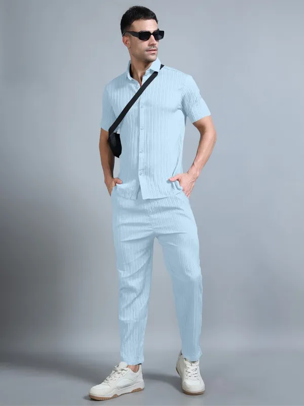 Blue_40%_Cotton_60%_Polyester__Co-Ord_Set_For_Men