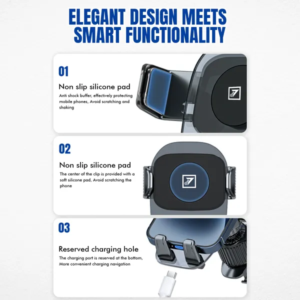 One_7_Glidemount_Gravity-Lock_Car_Phone_Holder_360°