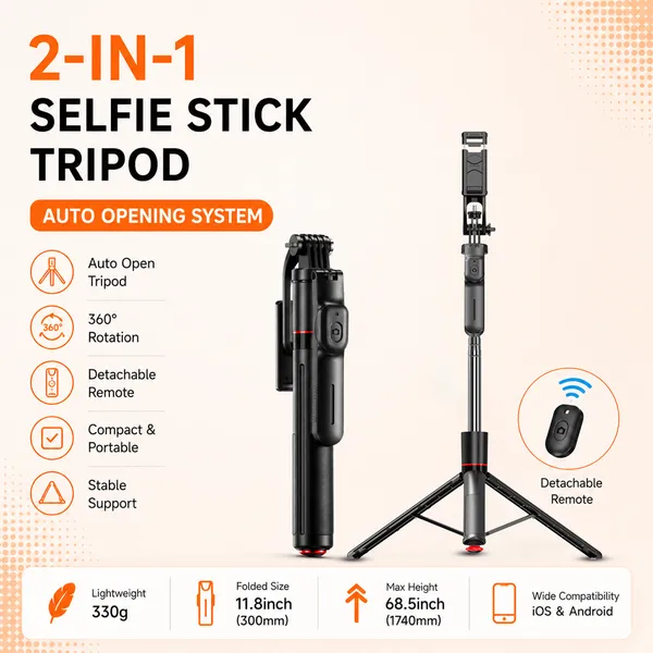 One_7_2-In-1_Auto_Opening_Selfie_Stick_Tripod_174Cm