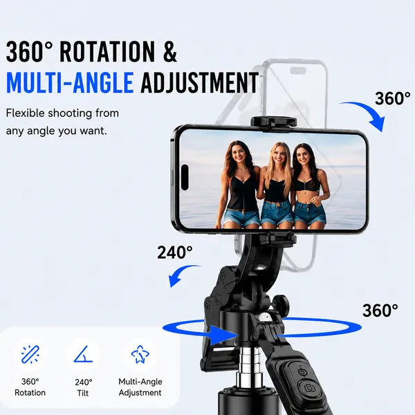One_7_Professional_Selfie_Stick_Tripod_2110Mm_Extend