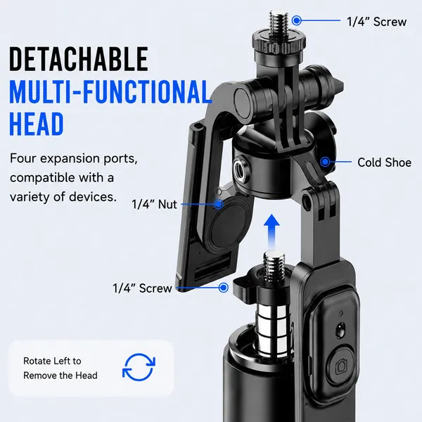 One_7_Professional_Selfie_Stick_Tripod_2110Mm_Extend