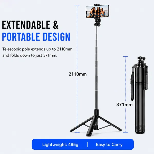 One_7_Professional_Selfie_Stick_Tripod_2110Mm_Extend