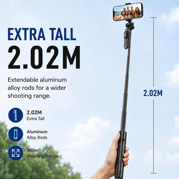 One_7_Extendable_Selfie_Stick_Tripod_With_Bluetooth_Remote
