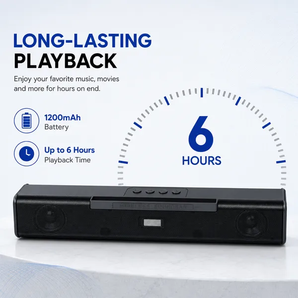 One_7_Wireless_Soundbar_Bluetooth_Speaker_Black
