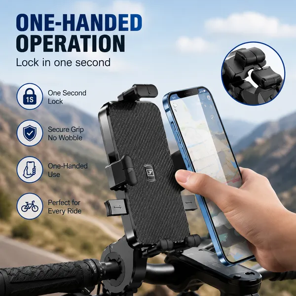 One_7_Universal_Bike_Mobile_Holder_Auto_Lock_Black