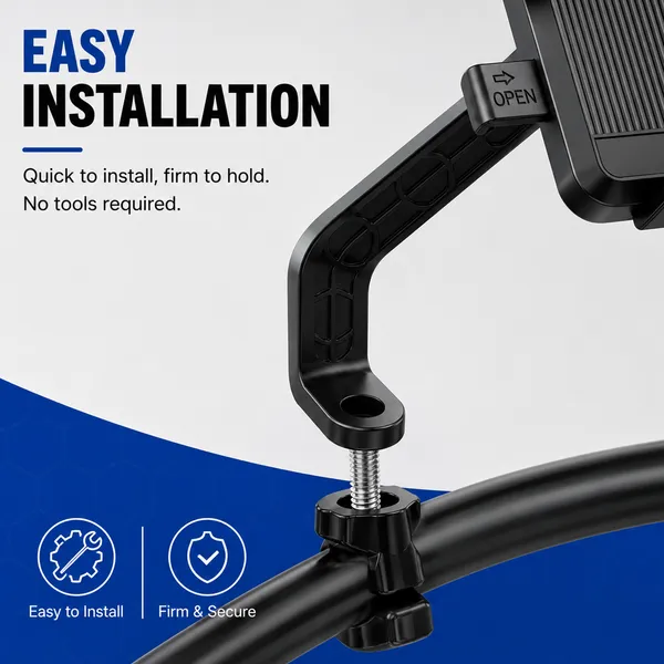 One_7_Bike_Mobile_Holder_Metal_Arm_360°_Rotation