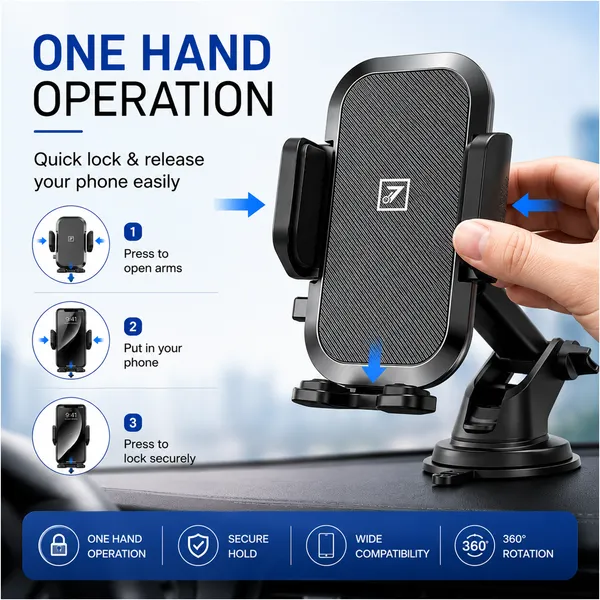 One_7_Suction_Cup_Car_Phone_Holder_360_Rotate_Black