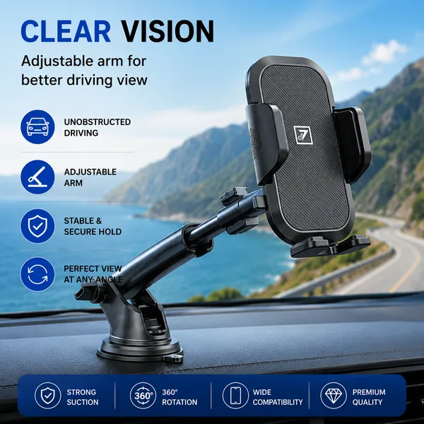 One_7_Suction_Cup_Car_Phone_Holder_360_Rotate_Black