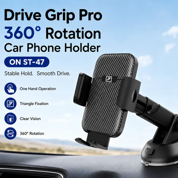 One_7_Drive_Grip_Pro_Car_Phone_Holder_Black
