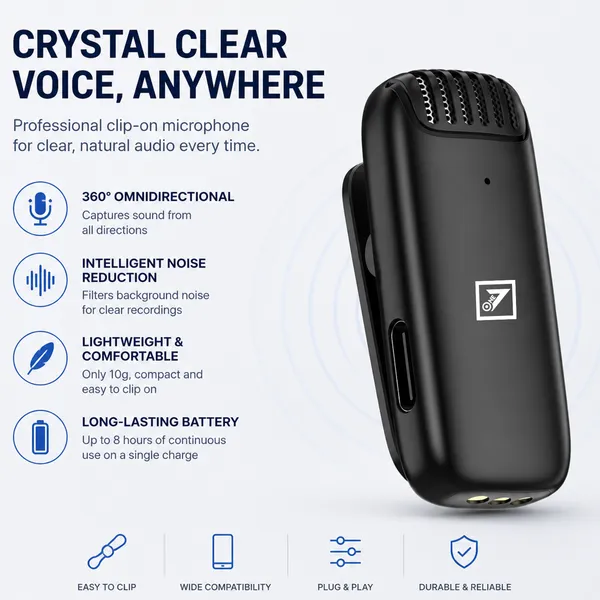One_7_Wireless_Clip-On_Microphone_Enc_Noise_Reduction