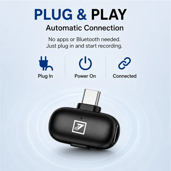 One_7_Wireless_Lavalier_Microphone_360_Sound_Pickup_12H_Battery