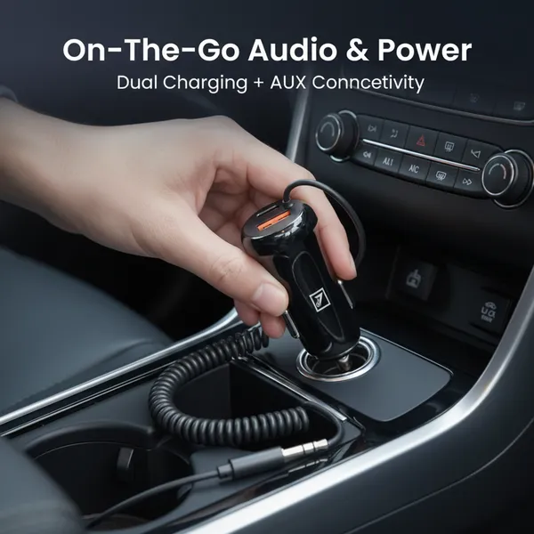 ONE_7_Bluetooth_Receiver_for_Car,_3-in-1_Wireless_AUX_Adapter_with_Dual_USB_Charger,_Hands-Free_Calling,_Music_Streaming,_Bluetooth_Audio_Receiver_for_Car_Stereo_&_Home_Speakers