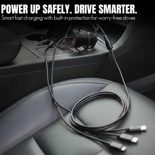 ONE7_17W_4-in-1_Car_Charger_with_Multi-Charging_Cable_|_Fast_USB_Car_Adapter_with_Type-C,_Micro_USB_&_Connectors_|_Scratch-Resistant_Body,_Universal_Compatibility