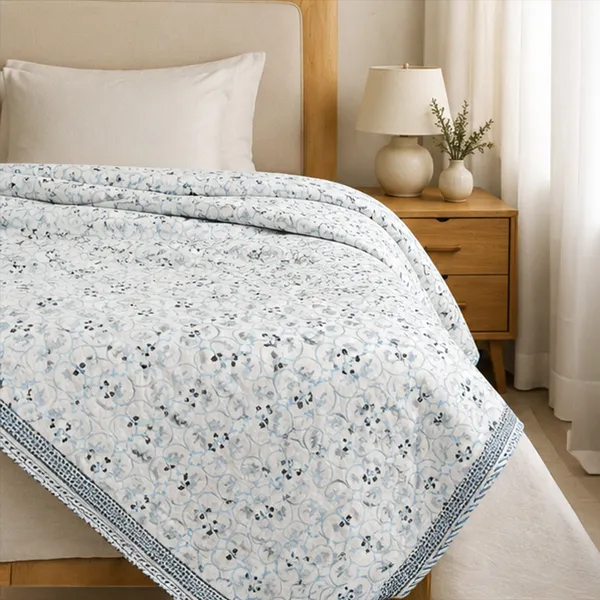 Neel_Chakri_Reversible_Dohar_Set_Of_2_Single_60x90_Cotton_Mulmul_Ac_Dohar_Combo_With_Light_Blue_Circular_Motif_House_Of_Virasaat