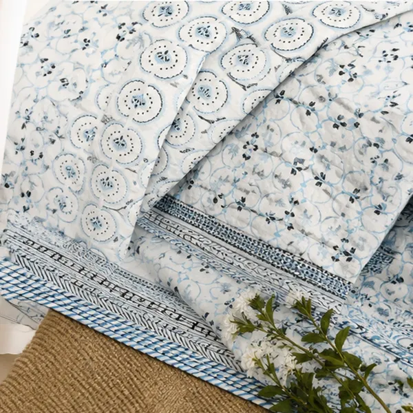 Neel_Chakri_Reversible_Dohar_Set_Of_2_Single_60x90_Cotton_Mulmul_Ac_Dohar_Combo_With_Light_Blue_Circular_Motif_House_Of_Virasaat