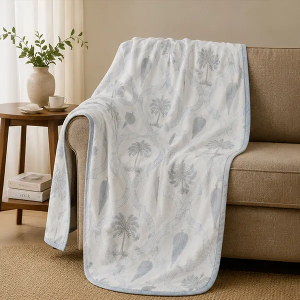 Neel_Taal_Palm_Reversible_Dohar_Double_90x108_Cotton_Mulmul_Ac_Dohar_With_Blue_Palm_Tree_Leaf_Jaal_House_Of_Virasaat