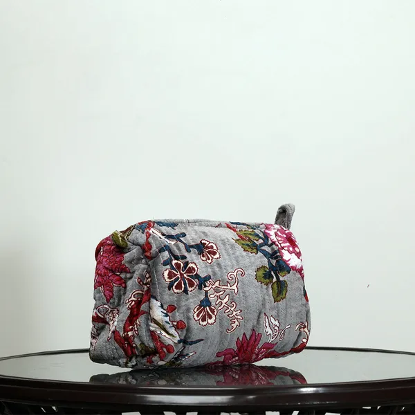 Stone_Garden_Velvet_Toiletry_Pouch_Set_Of_3_Slate_Grey_Velvet_Travel_Organizer_With_Vintage_Chintz_Floral_House_Of_Virasaat