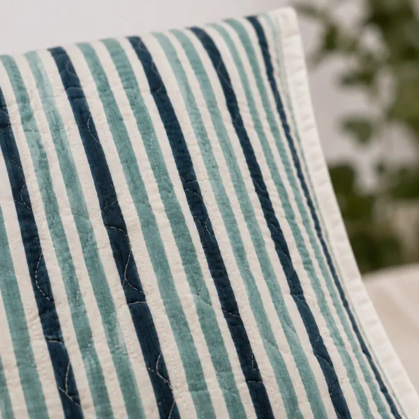 Samudra_Patti_Quilted_Cushion_Cover_Set_Of_2_16x16_White_With_Indigo_Aqua_Blue_Stripes_House_Of_Virasaat