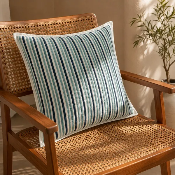 Samudra_Patti_Quilted_Cushion_Cover_Set_Of_2_16x16_White_With_Indigo_Aqua_Blue_Stripes_House_Of_Virasaat