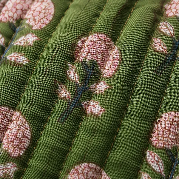 Hari_Phool_Buti_Tote_Bag_Forest_Green_Pink_Block_Print_Quilted_Tote_House_Of_Virasaat