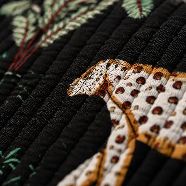 Kala_Jungle_Tote_Bag_Black_Tropical_Safari_Quilted_Tote_House_Of_Virasaat