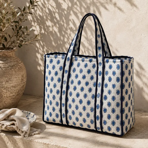 Neel_Buti_Tote_Bag_White_Indigo_Blue_Block_Print_Quilted_Tote_House_Of_Virasaat