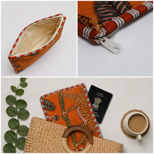 Chita_Bagh_Passport_Pouch_Burnt_Orange_Quilted_Passport_Holder_House_Of_Virasaat